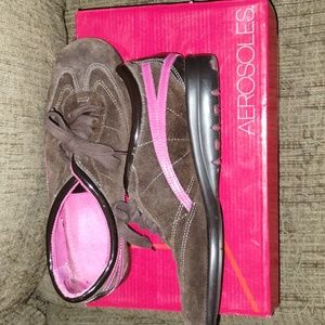 Aerosoles Chocolate & Pink Shoes